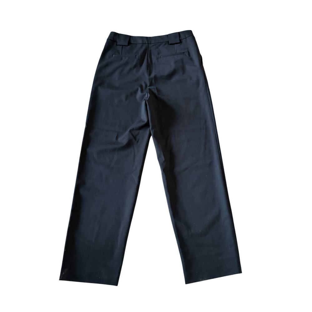 Ba&Sh Black Pleated Classic Pants Thick Belt Loops - 2